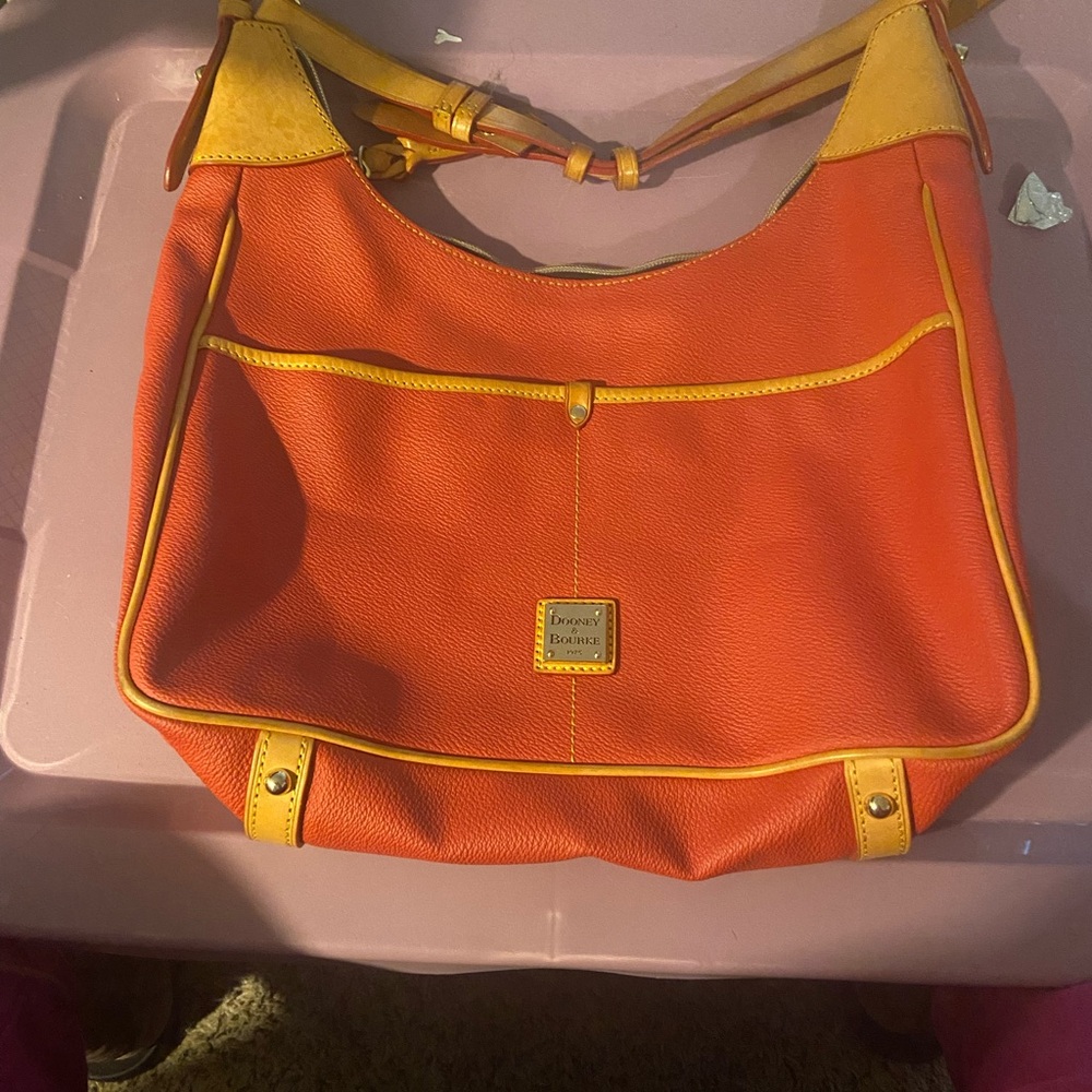 Dooney & Bourke Orange and Yellow Shoulder Bag